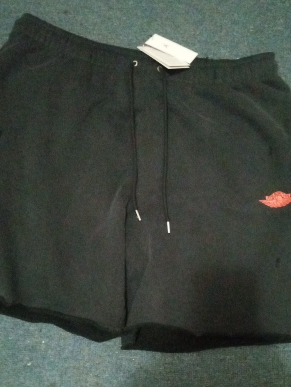 Nwt Jordan Rare Air Black Distressed Xxl Sweat Shorts 🔥🔥🔥
